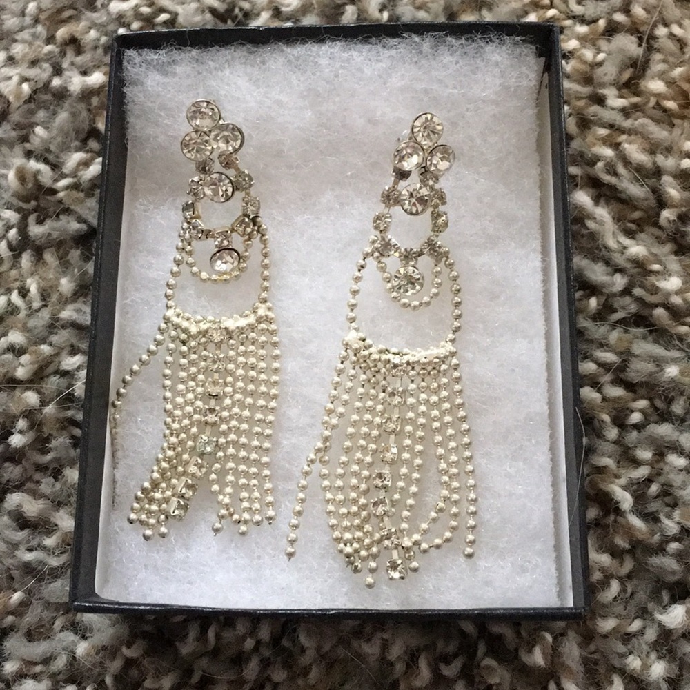 Silver- Formal Wear Earrings